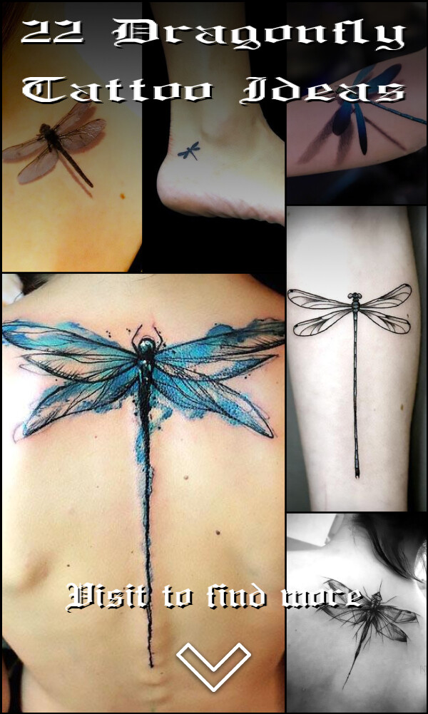 22 Dragonfly Tattoo Ideas