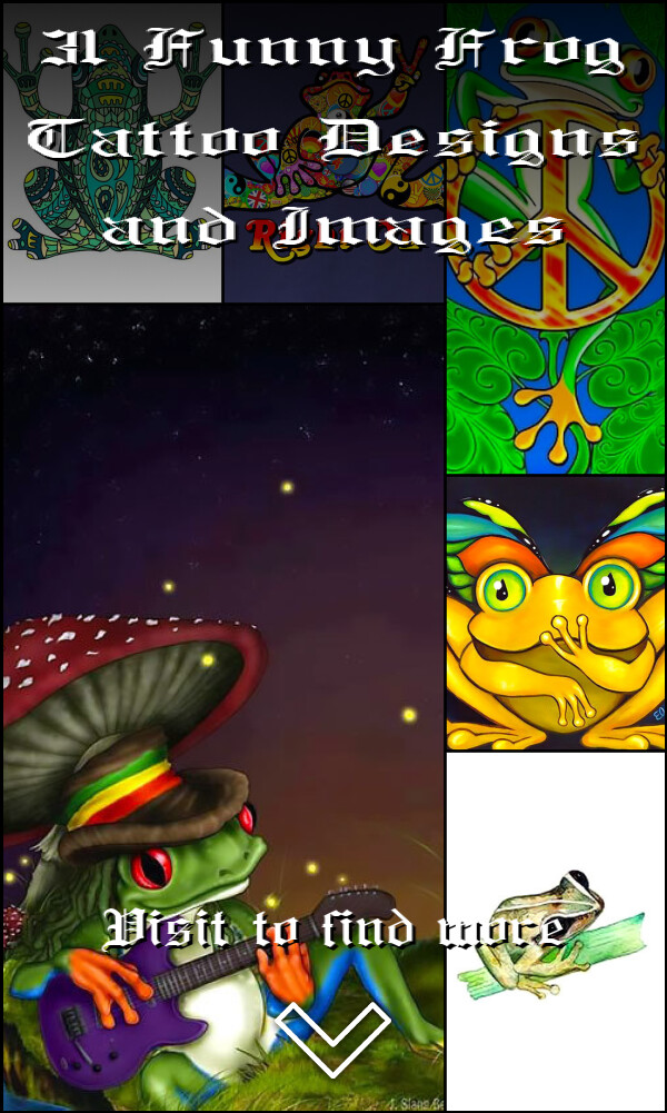 31 Funny Frog Tattoo Designs and Images