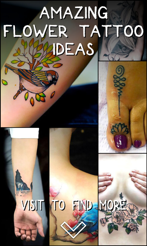 340 Amazing Flower Tattoo Ideas
