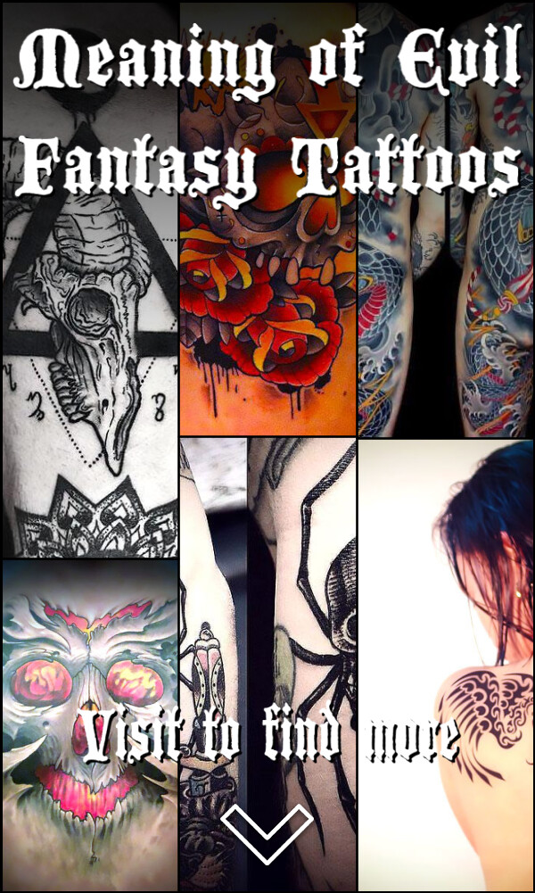 Meaning of Evil Fantasy Tattoos