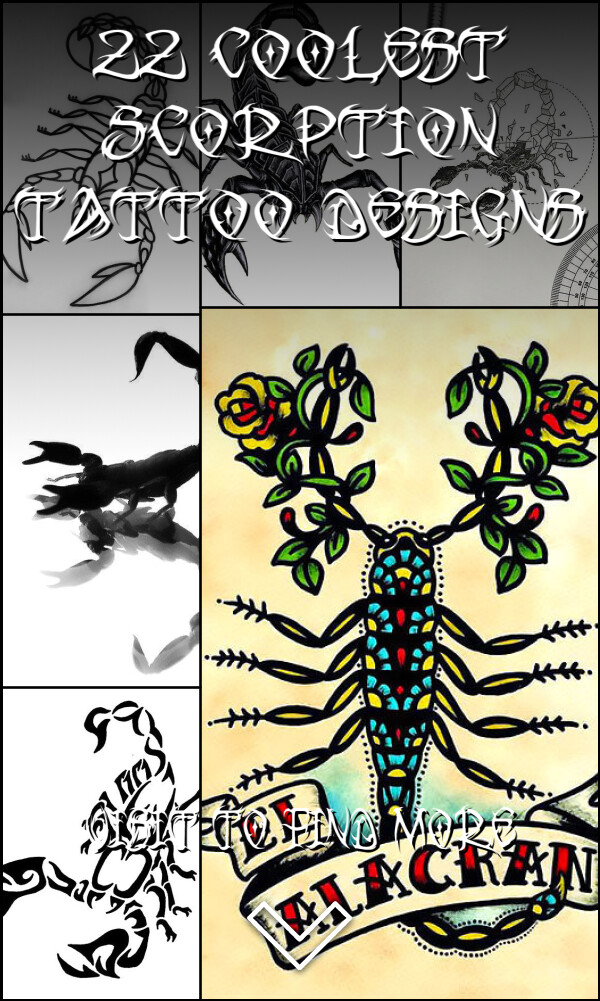22 Coolest Scorption Tattoo Designs