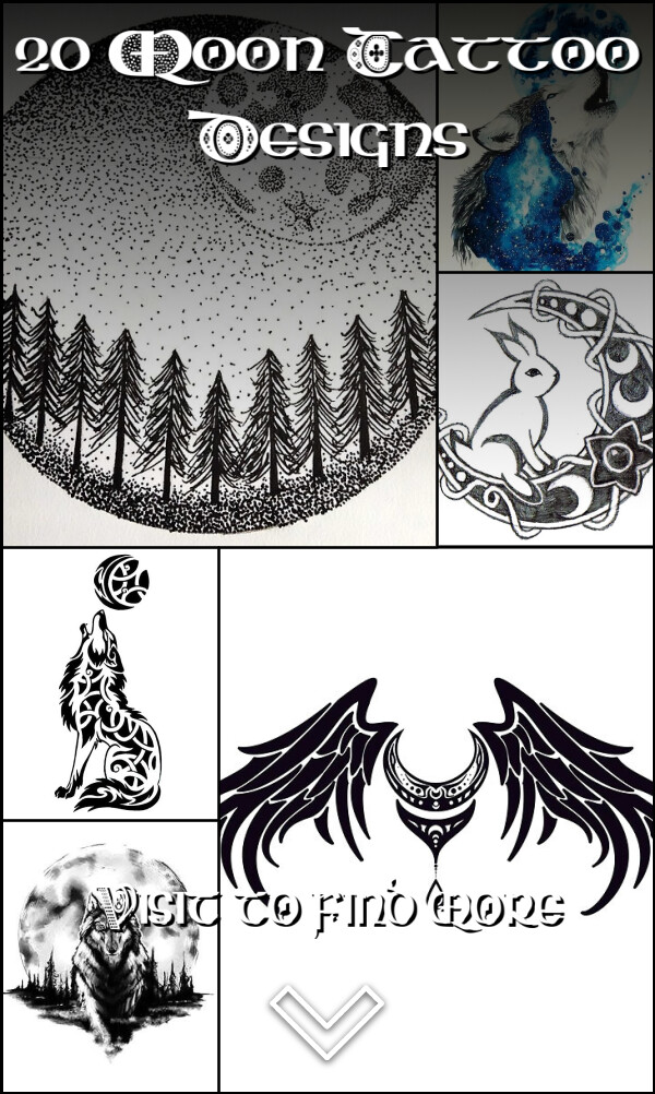 20 Moon Tattoo Designs