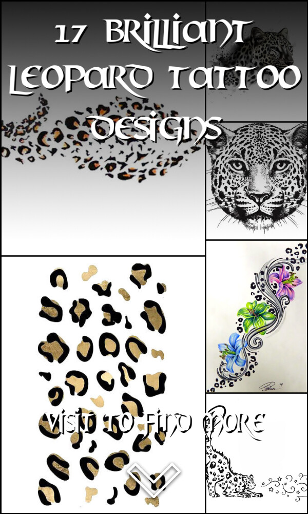 17 Brilliant Leopard Tattoo Designs