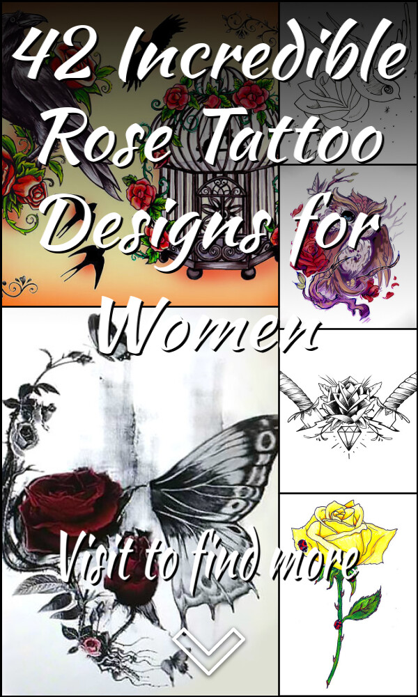 42 Incredible Rose Tattoo Designs for Women