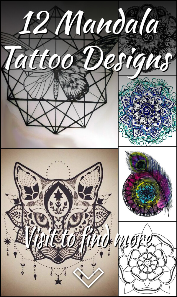 12 Mandala Tattoo Designs