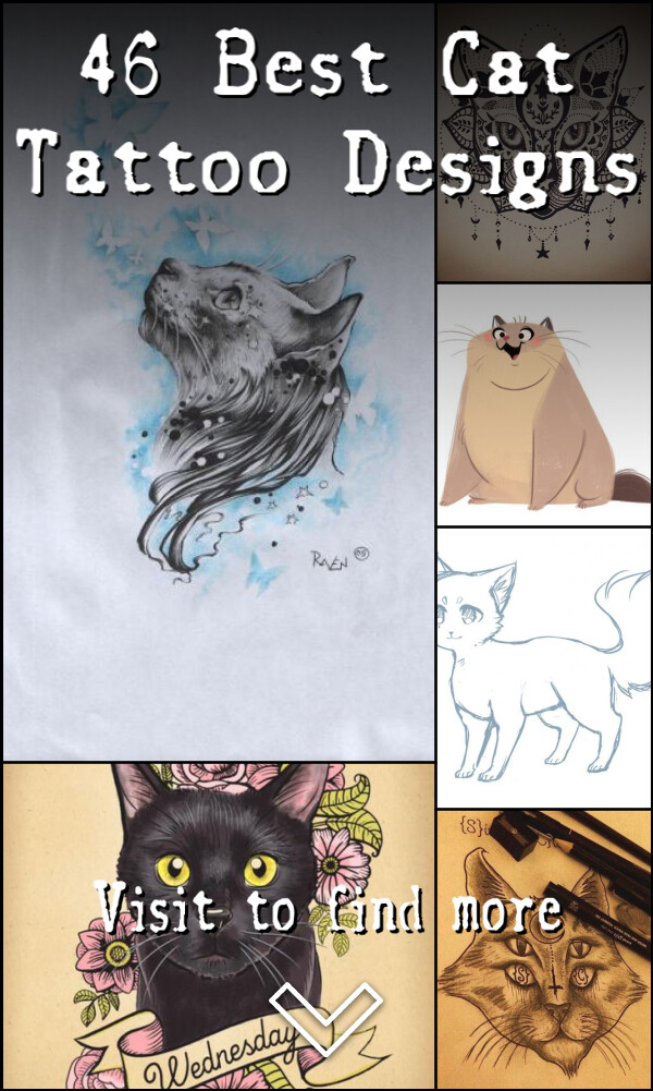 46 Best Cat Tattoo Designs