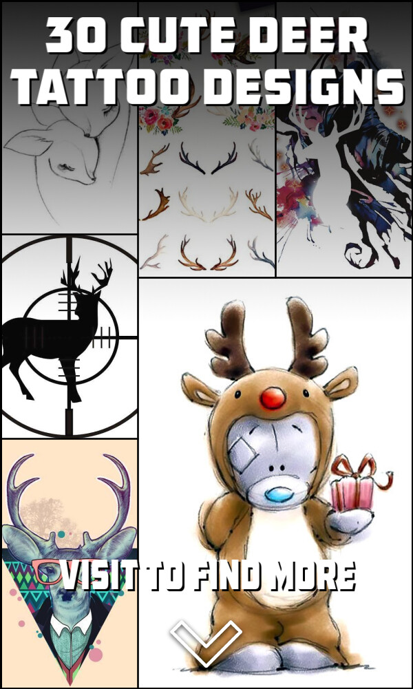 30 Cute Deer Tattoo Designs