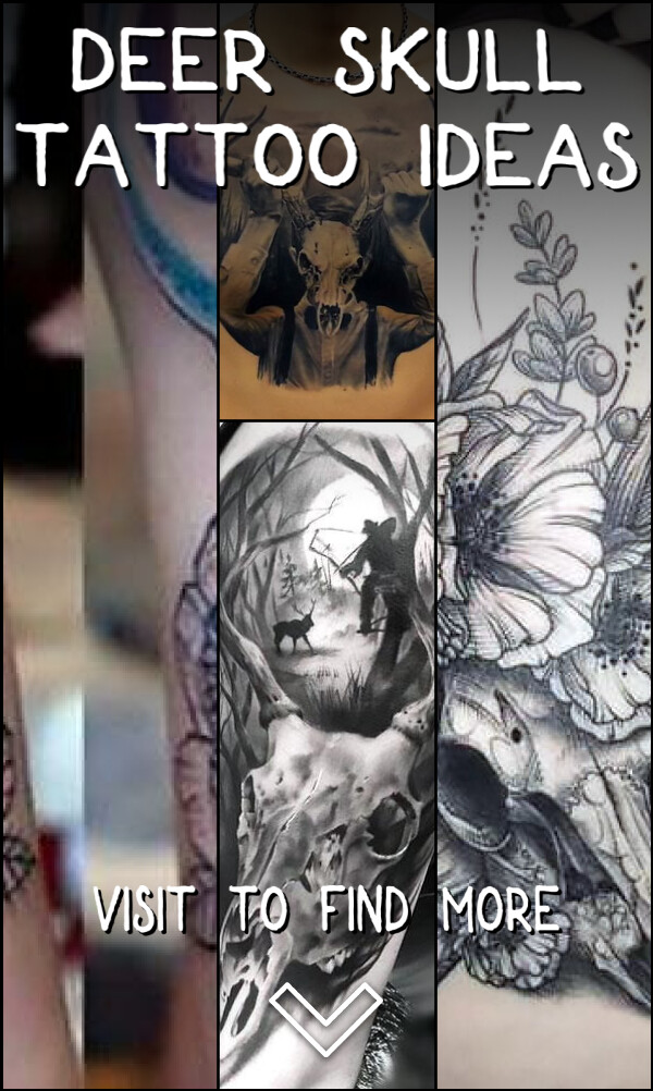 4 Deer Skull Tattoo Ideas