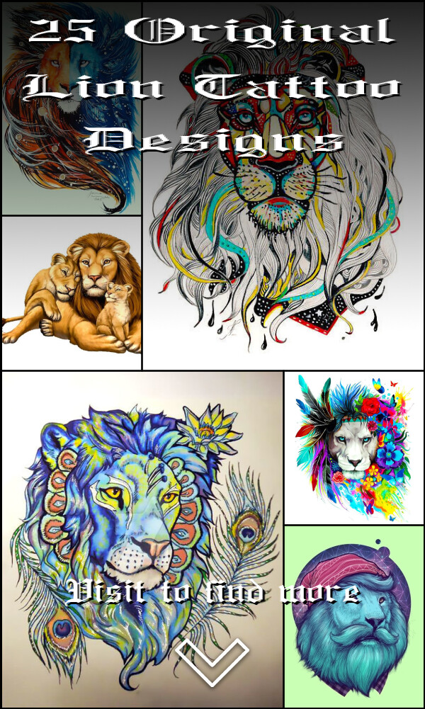 25 Original Lion Tattoo Designs