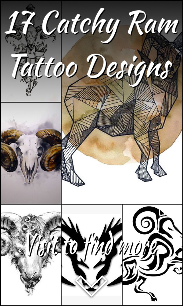 17 Catchy Ram Tattoo Designs