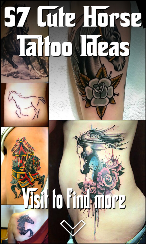 57 Cute Horse Tattoo Ideas