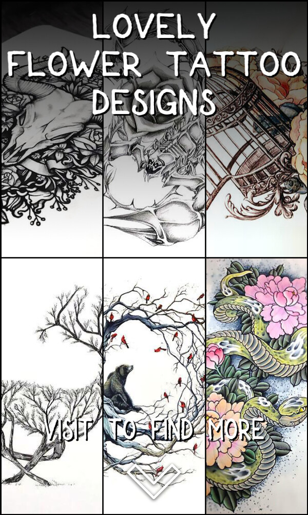 160 Lovely Flower Tattoo Designs