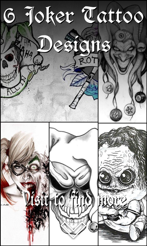 6 Joker Tattoo Designs