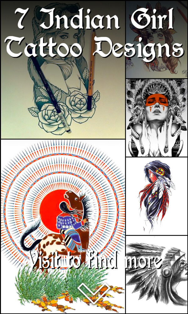 7 Indian Girl Tattoo Designs