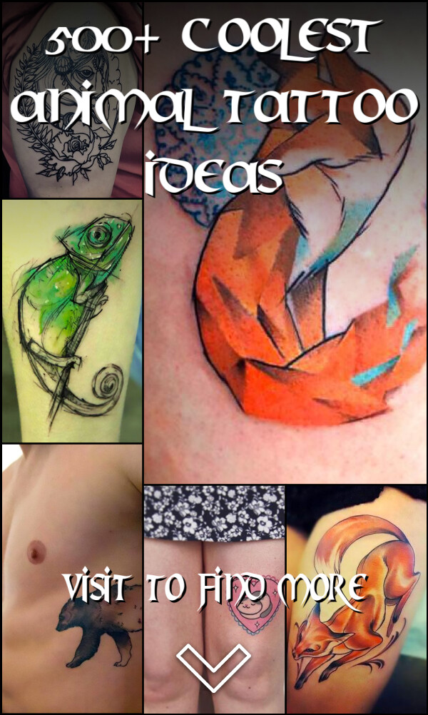500+ Coolest Animal Tattoo Ideas