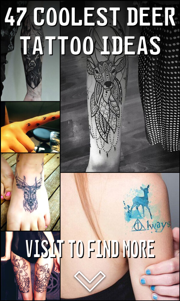 47 Coolest Deer Tattoo Ideas