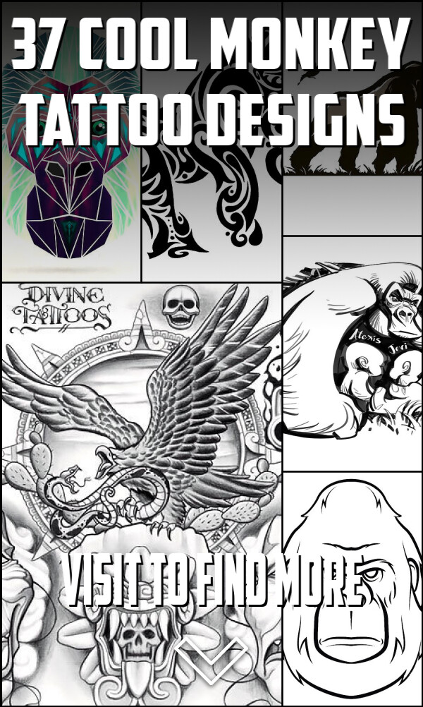 37 Cool Monkey Tattoo Designs
