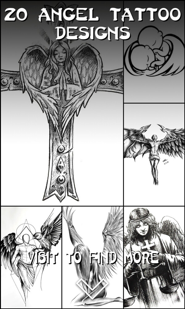 20 Angel Tattoo Designs