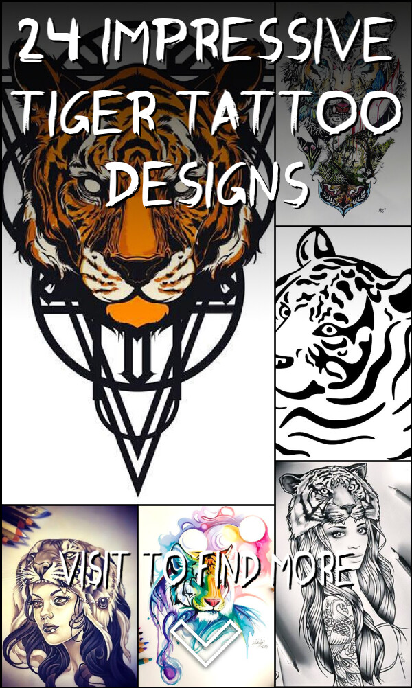 24 Impressive Tiger Tattoo Designs