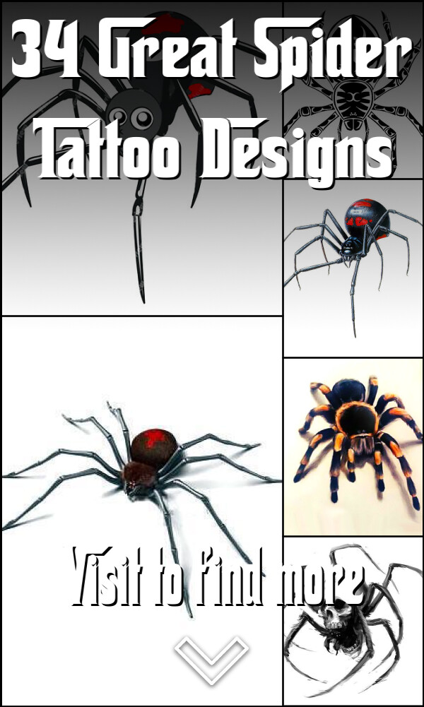 34 Great Spider Tattoo Designs