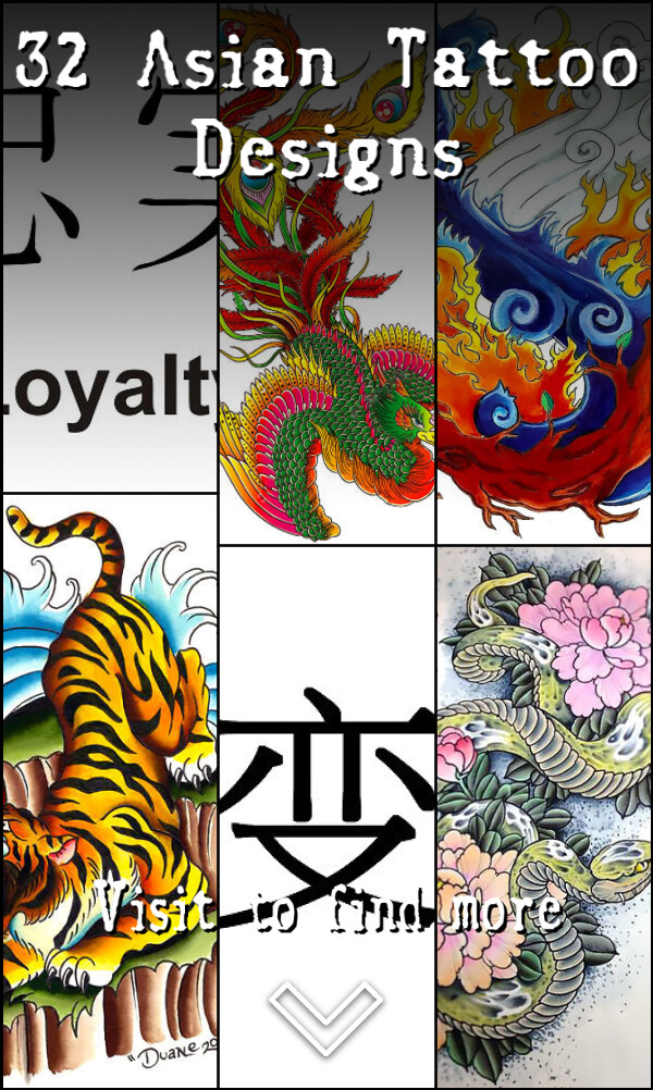 32 Asian Tattoo Designs