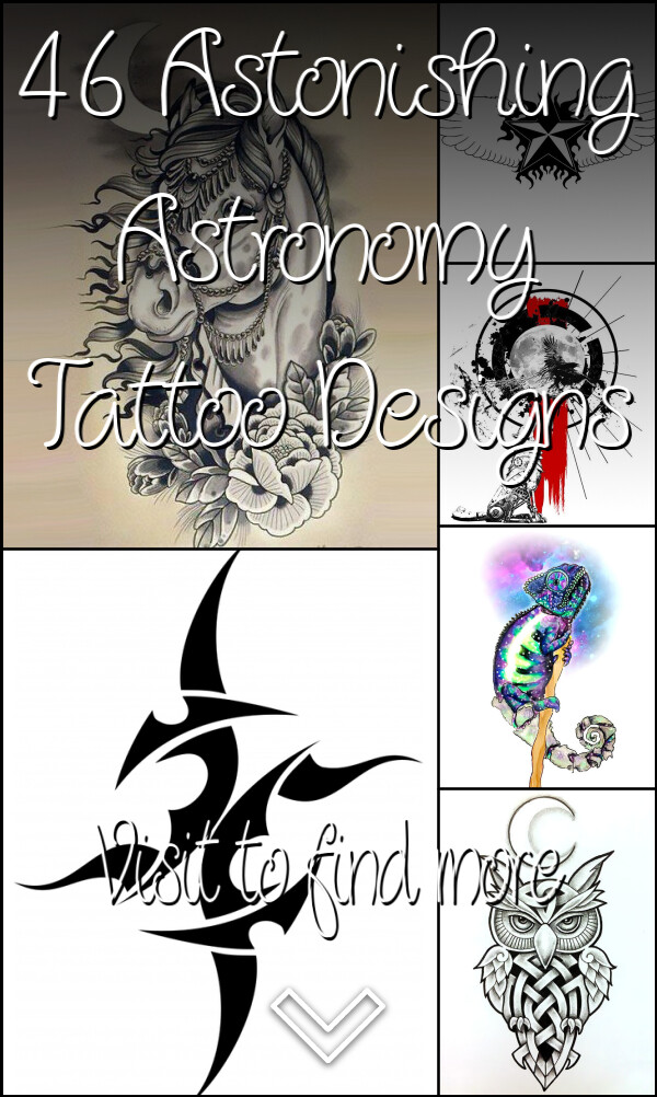46 Astonishing Astronomy Tattoo Designs