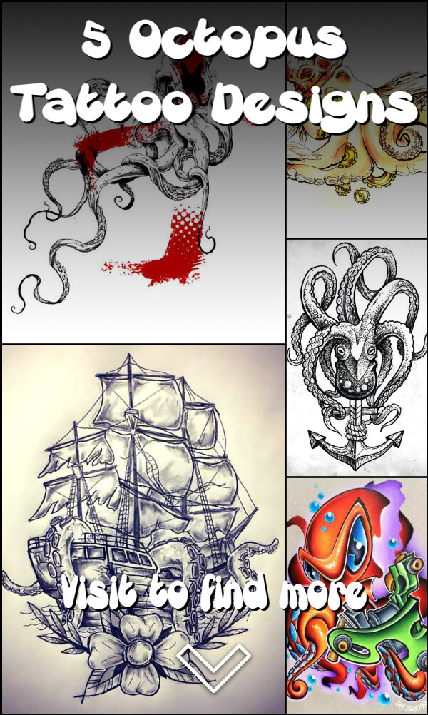5 Octopus Tattoo Designs
