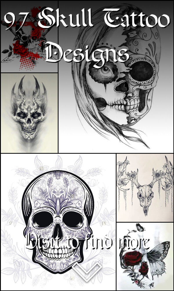 97 Skull Tattoo Designs
