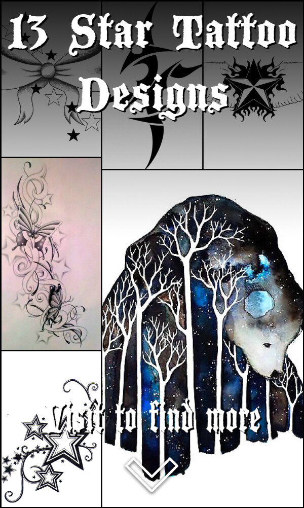 13 Star Tattoo Designs