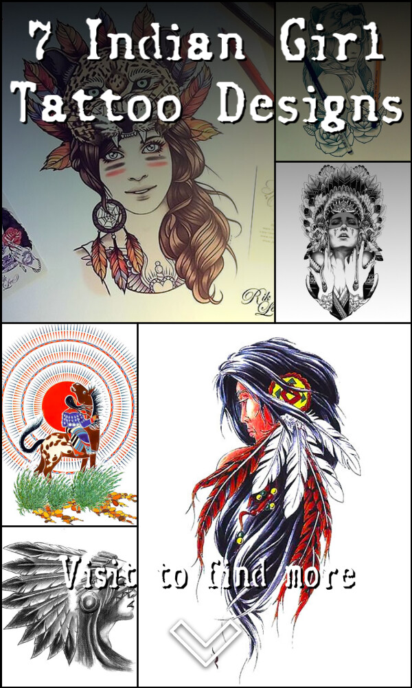 7 Indian Girl Tattoo Designs