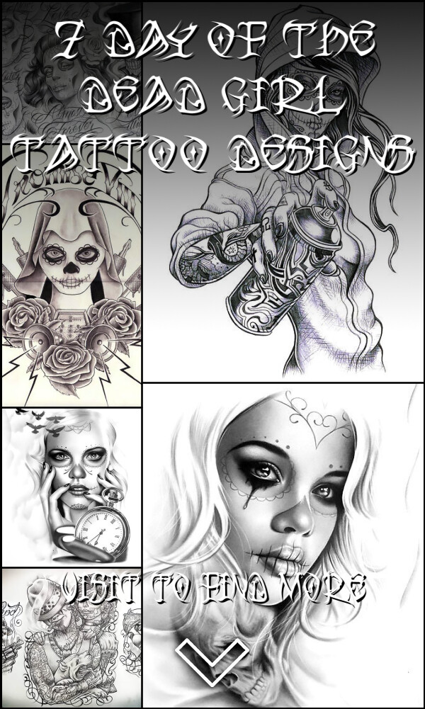 7 Day of the Dead Girl Tattoo Designs