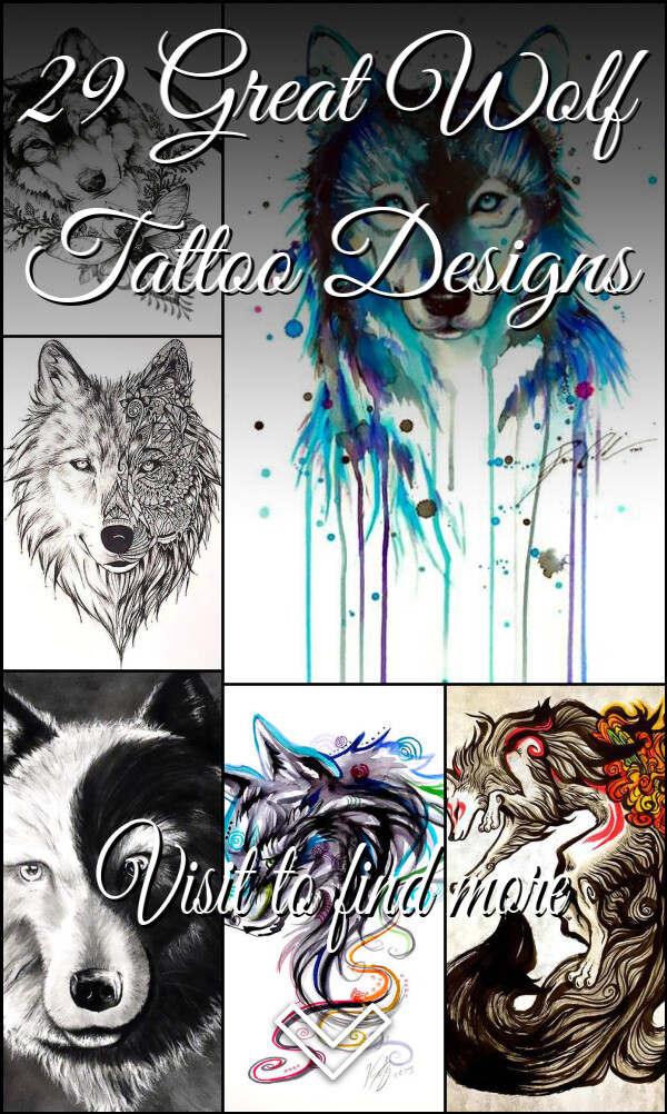 29 Great Wolf Tattoo Designs