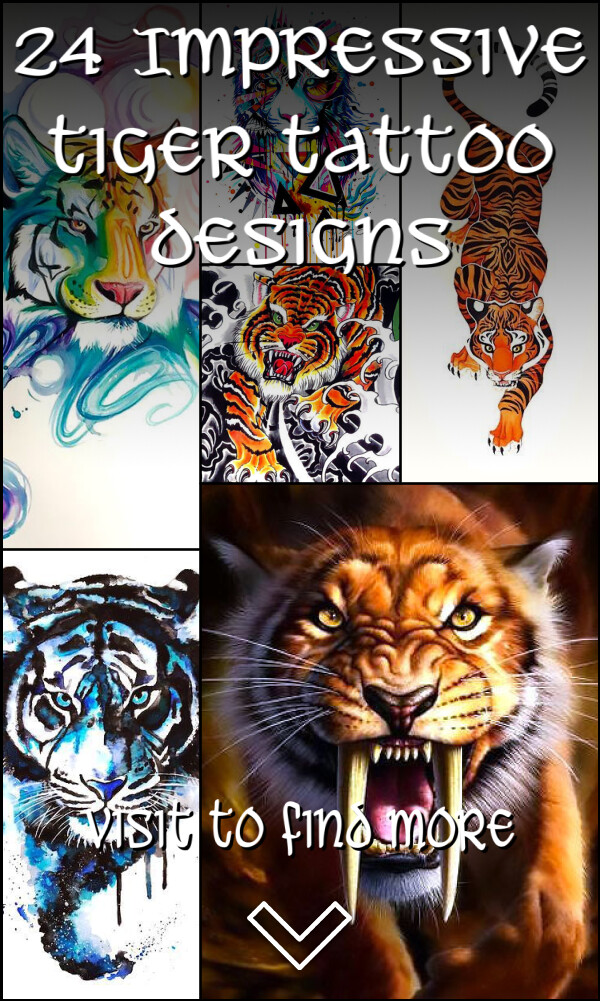 24 Impressive Tiger Tattoo Designs