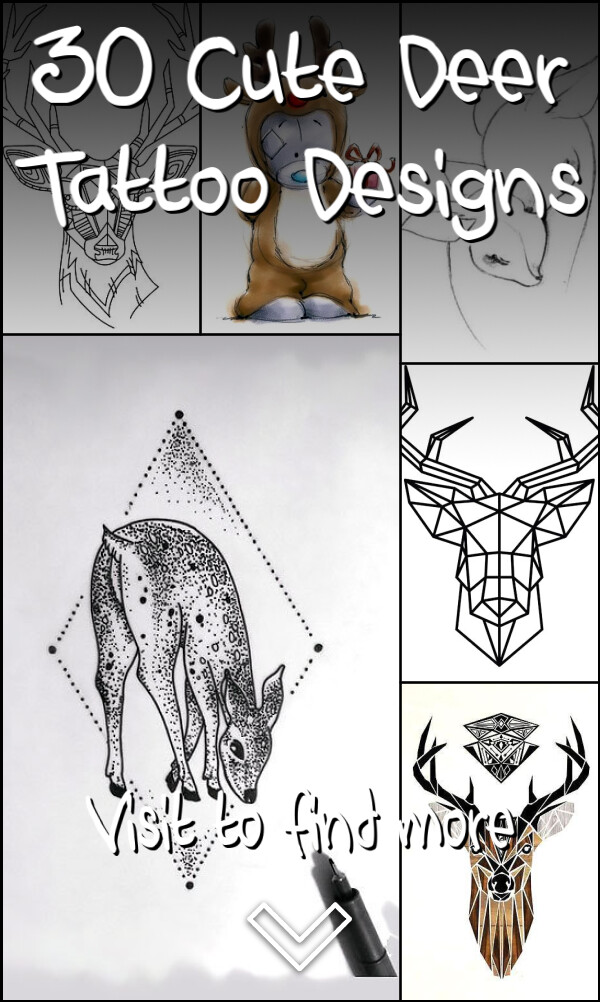 30 Cute Deer Tattoo Designs