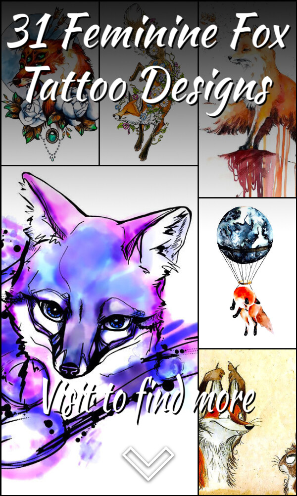 31 Feminine Fox Tattoo Designs