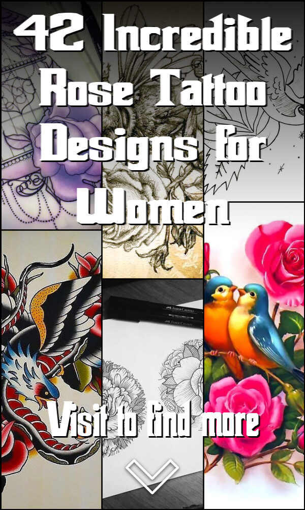 42 Incredible Rose Tattoo Designs for Women