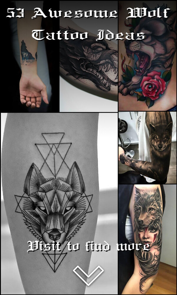 53 Awesome Wolf Tattoo Ideas