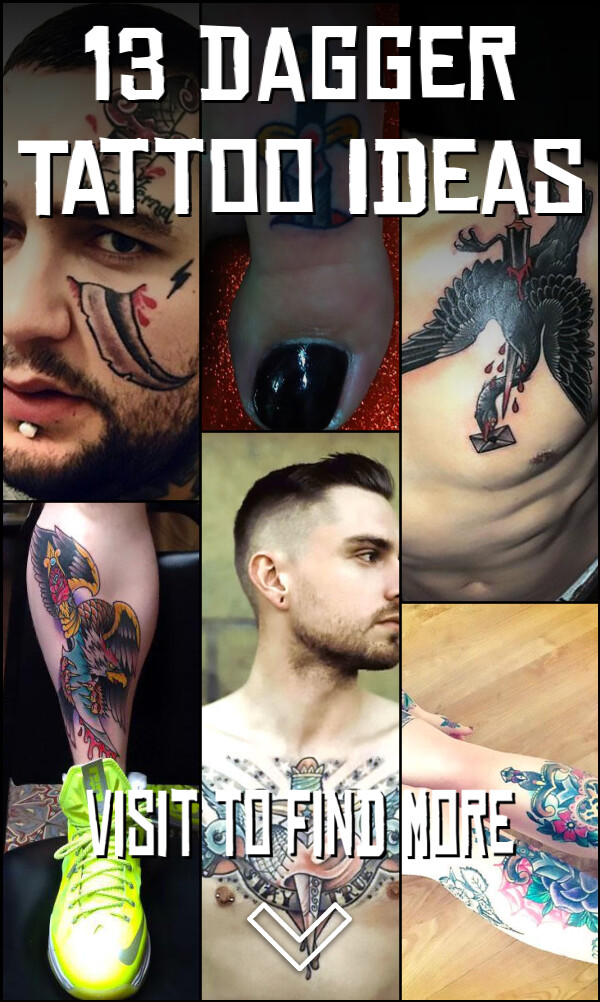 13 Dagger Tattoo Ideas
