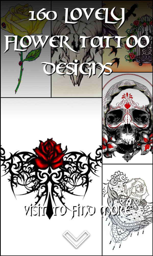 160 Lovely Flower Tattoo Designs