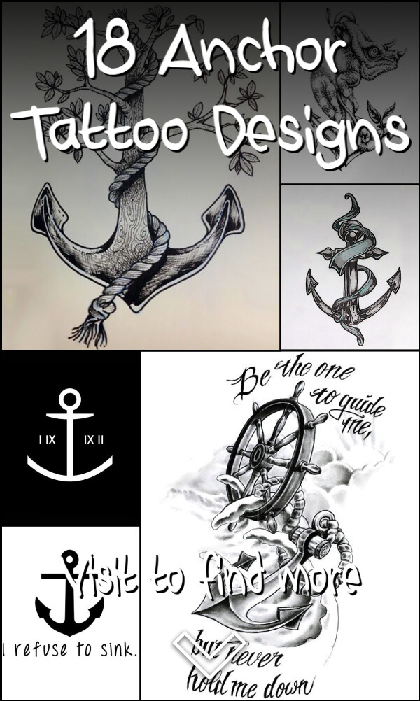 18 Anchor Tattoo Designs