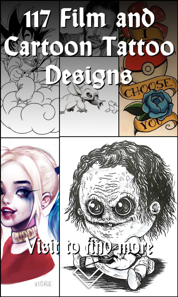 117 Film and Cartoon Tattoo Designs
