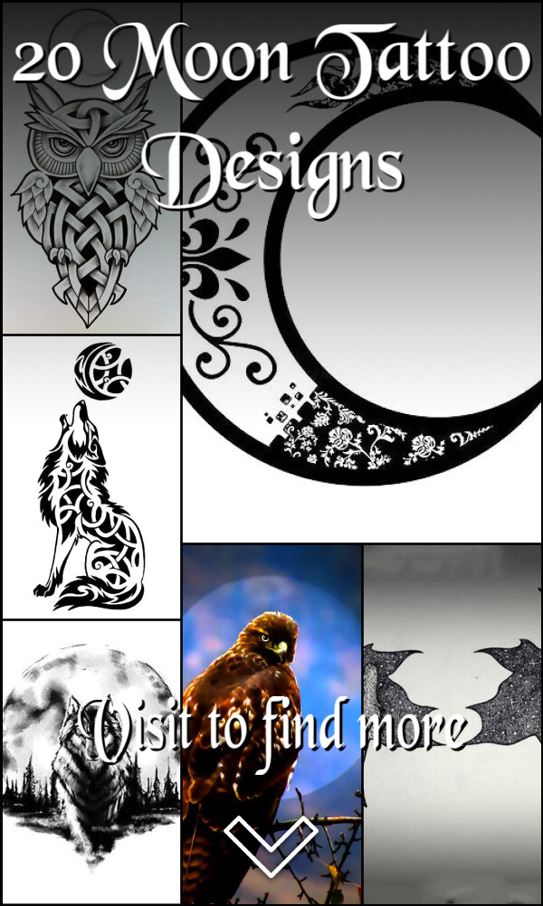 20 Moon Tattoo Designs