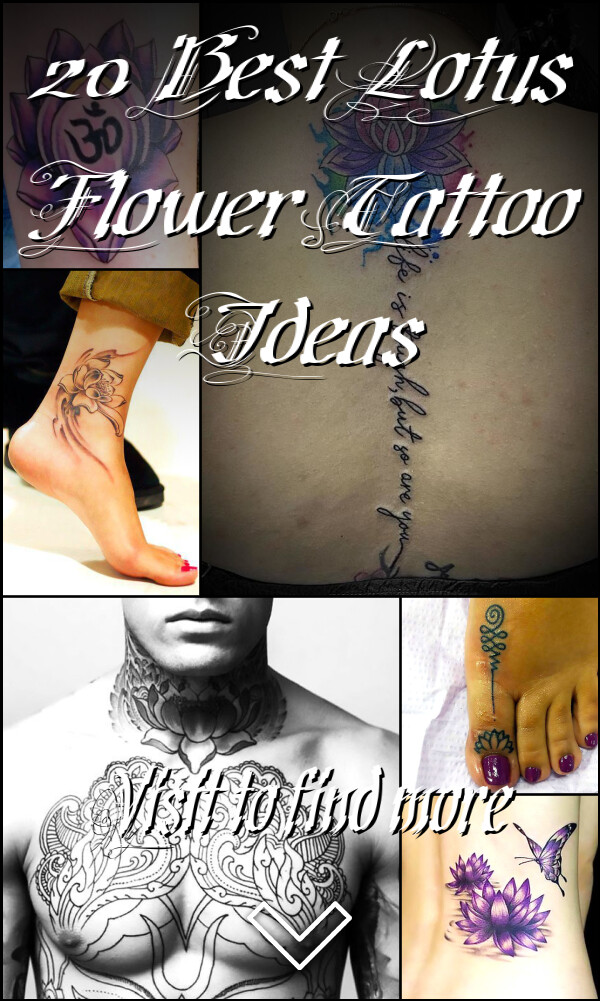 20 Best Lotus Flower Tattoo Ideas
