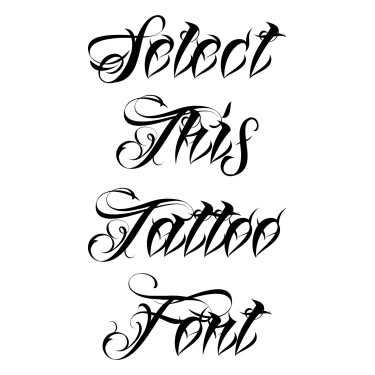 Lina Script Alt Tattoo Font