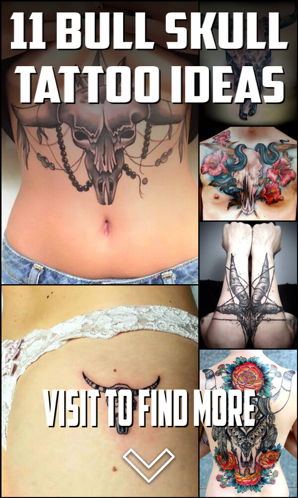 11 Bull Skull Tattoo Ideas