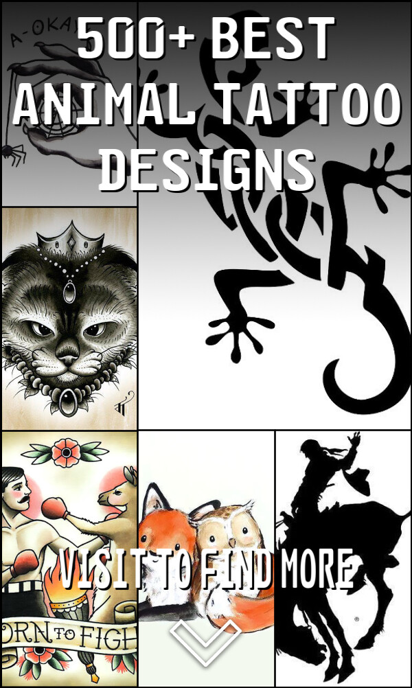 500+ Best Animal Tattoo Designs