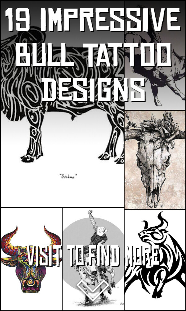 19 Impressive Bull Tattoo Designs