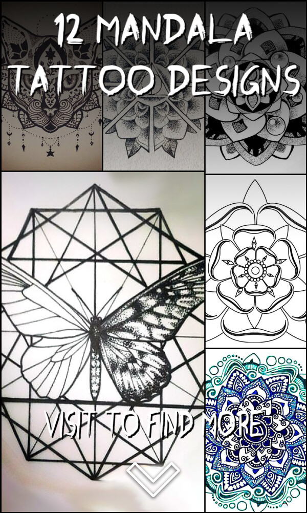 12 Mandala Tattoo Designs