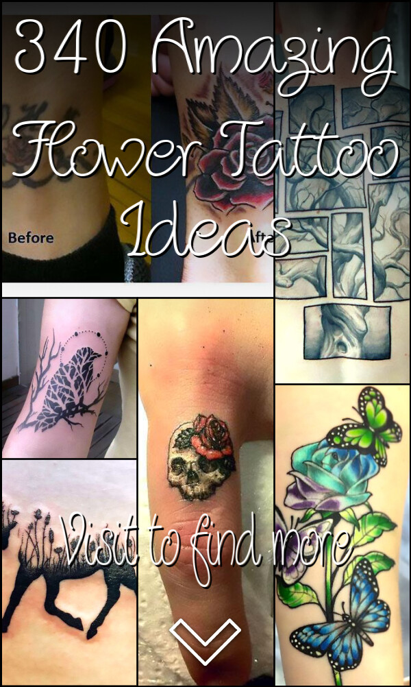 340 Amazing Flower Tattoo Ideas