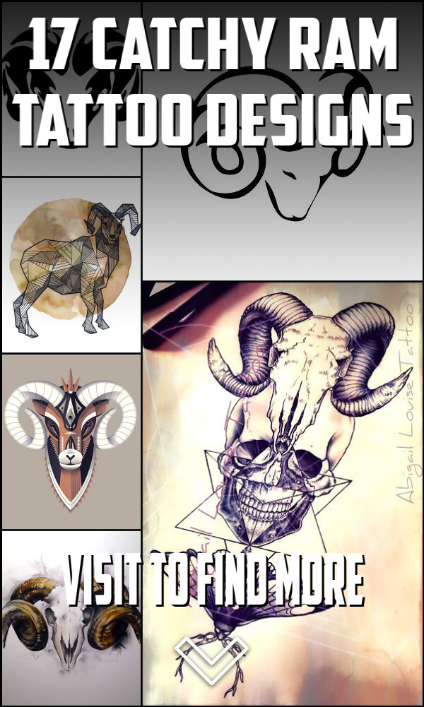 17 Catchy Ram Tattoo Designs